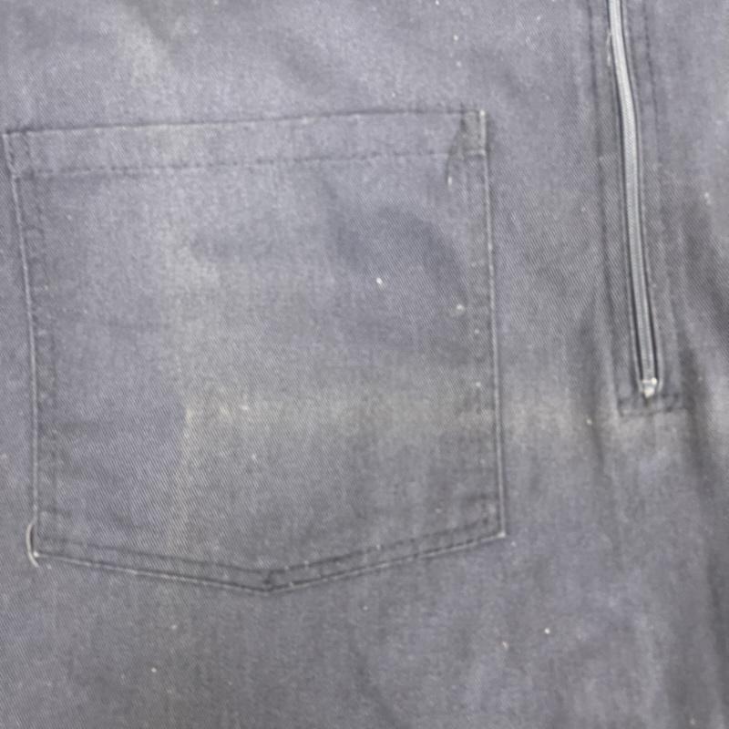 ベンデイビス BEN DAVIS シャツ、ブラウス 半袖 USA製 パッチ刺繍 XXXLsize ハーフジップ 半袖 ワークシャツ 紺 / ネイビー / navy メンズ USED 古着 中古 50165692
