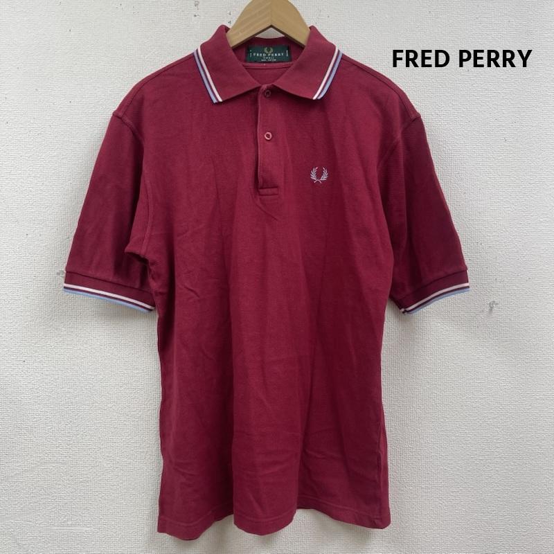 フレッドペリー FRED PERRY ポロシャツ 半袖 イングランド製 ヴィンテージ M12 ロゴ刺繡 半袖 ポロシャツ S 赤 / レッド / red メンズ USED 古着 中古 50165694