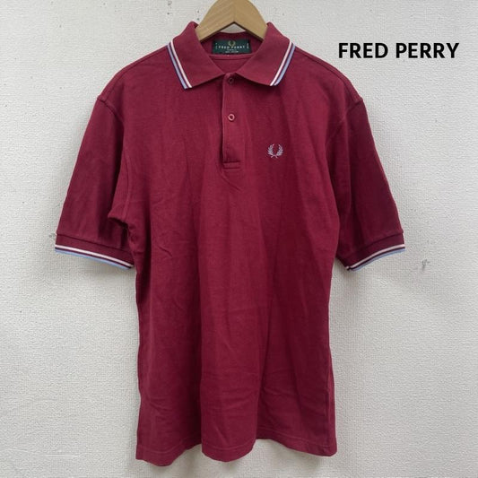 フレッドペリー FRED PERRY ポロシャツ 半袖 イングランド製 ヴィンテージ M12 ロゴ刺繡 半袖 ポロシャツ S 赤 / レッド / red メンズ USED 古着 中古 50165694