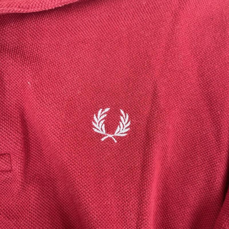 フレッドペリー FRED PERRY ポロシャツ 半袖 イングランド製 ヴィンテージ M12 ロゴ刺繡 半袖 ポロシャツ S 赤 / レッド / red メンズ USED 古着 中古 50165694