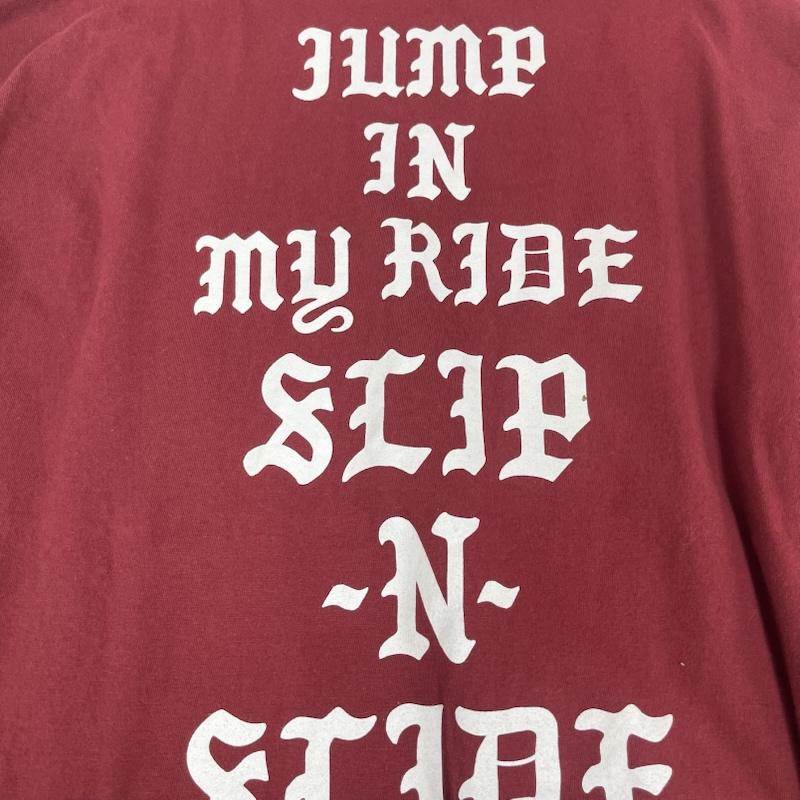 古着 USED Tシャツ 長袖 Kustomstyle So-Cal 日本製 JUMP IN MY RIDE SLIP -N- SLIDE プリント ロンT L えんじ / ワインレッド / dark red メンズ USED 古着 中古 50165695
