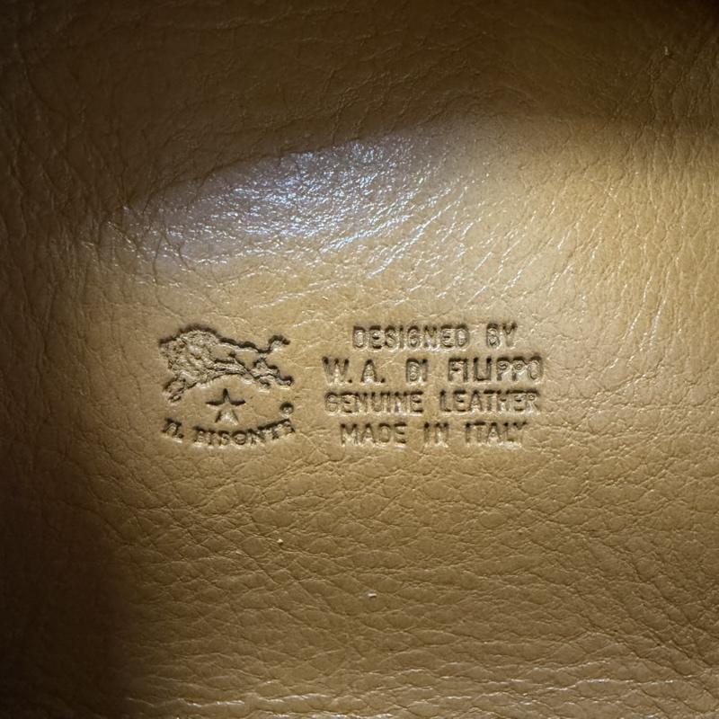イルビゾンテ IL BISONTE 財布 コンパクト財布 コインパース スクエアレザーコインケース 54123-0-0241 45 ヤケヌメ - 無地 X ロゴ、文字 茶 / ブラウン / brown メンズ USED 古着 中古 50165698