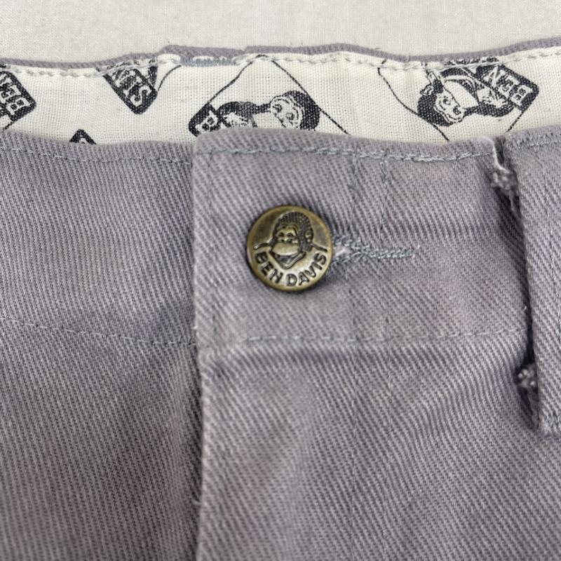 ベンデイビス BEN DAVIS パンツ ワークパンツ、ペインターパンツ ゴリラ ロゴパッチ刺繍 ワーク ショート ワイド パンツ ショーツ 46 灰 / グレー / gray メンズ USED 古着 中古 50165701