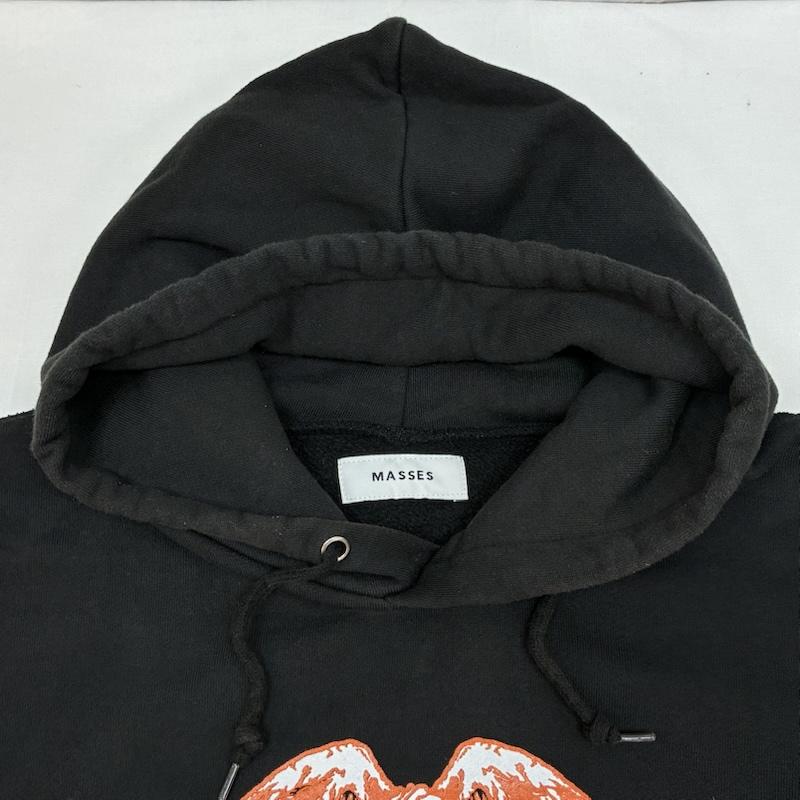 古着 USED パーカー 長袖 MASSES 24AW SWEAT HOODED FREEDOM WASH イーグル プリント プルオーバー パーカー ウォッシュ加工 S メンズ USED 古着 中古 50165703