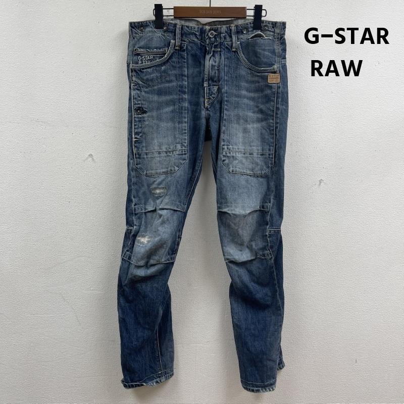 ジースターロゥ G-STAR RAW パンツ デニム、ジーンズ ARMY LUMBER CLASSIC DENIM ワークテイスト 立体３D デニムパンツ 34インチ インディゴ / インディゴ / Indigo メンズ USED 古着 中古 50165707
