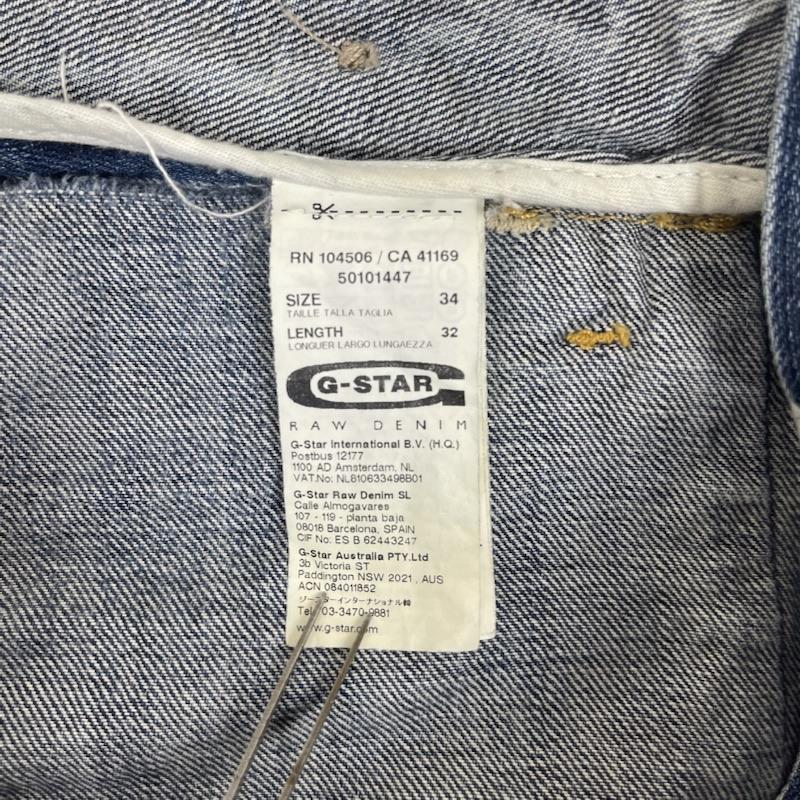 ジースターロゥ G-STAR RAW パンツ デニム、ジーンズ ARMY LUMBER CLASSIC DENIM ワークテイスト 立体３D デニムパンツ 34インチ インディゴ / インディゴ / Indigo メンズ USED 古着 中古 50165707