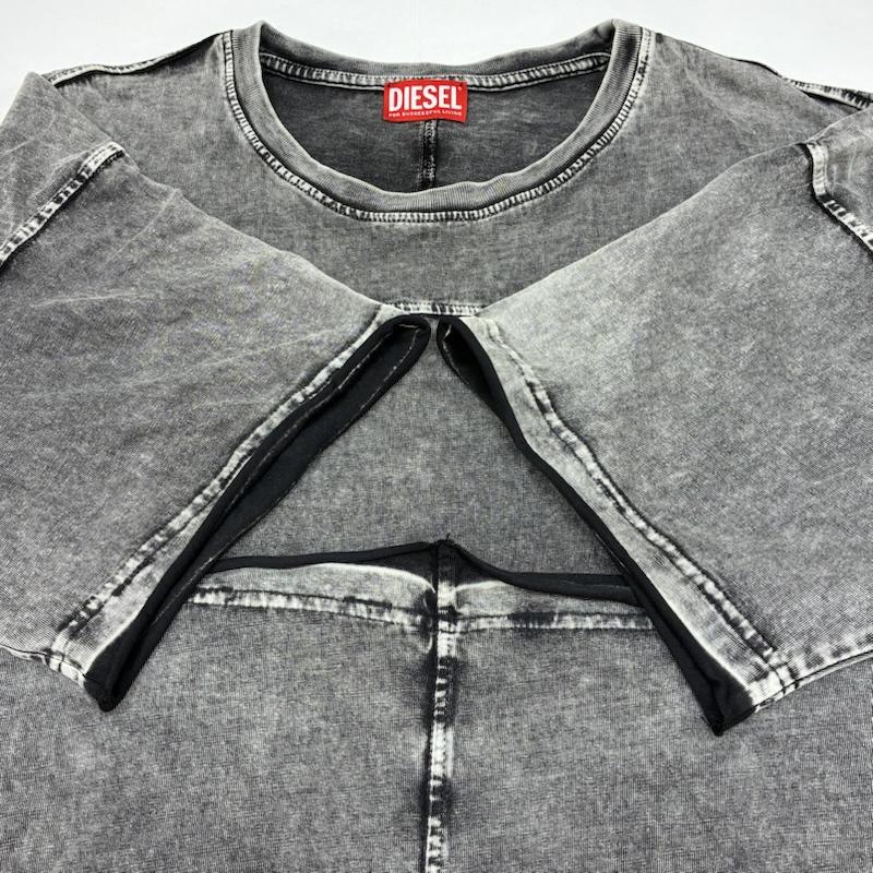 ディーゼル DIESEL Tシャツ 半袖 25ss T-HOXT A16916 アシッドウォッシュ クルーネック Tシャツ XL メンズ USED 古着 中古 50165708