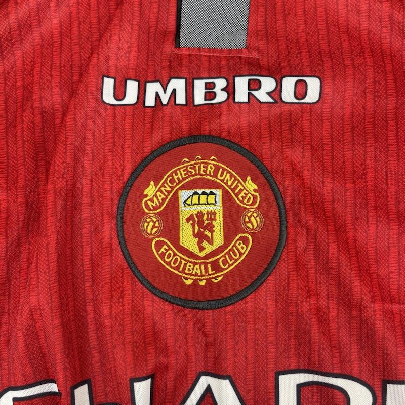 アンブロ UMBRO Tシャツ 半袖 90s SHARP マンチェスター ユナイテッドFC ヴィンテージ ユニフォーム ゲーム シャツ 赤 / レッド / red メンズ USED 古着 中古 50165710