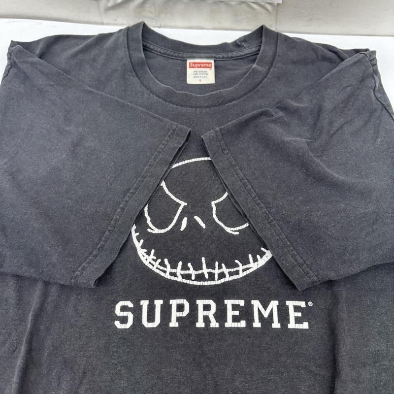 シュプリーム Supreme Tシャツ 半袖 23AW The Nightmare Before Christmas Skeleton Tee プリント Tシャツ L 黒 / ブラック / black メンズ USED 古着 中古 50165717