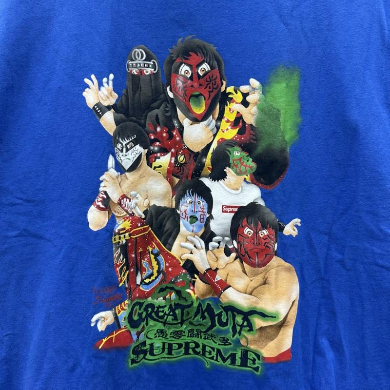 シュプリーム Supreme Tシャツ 半袖 23FW Muta Tee グレートムタ プリント Tシャツ L 青 / ブルー / blue メンズ USED 古着 中古 50165720