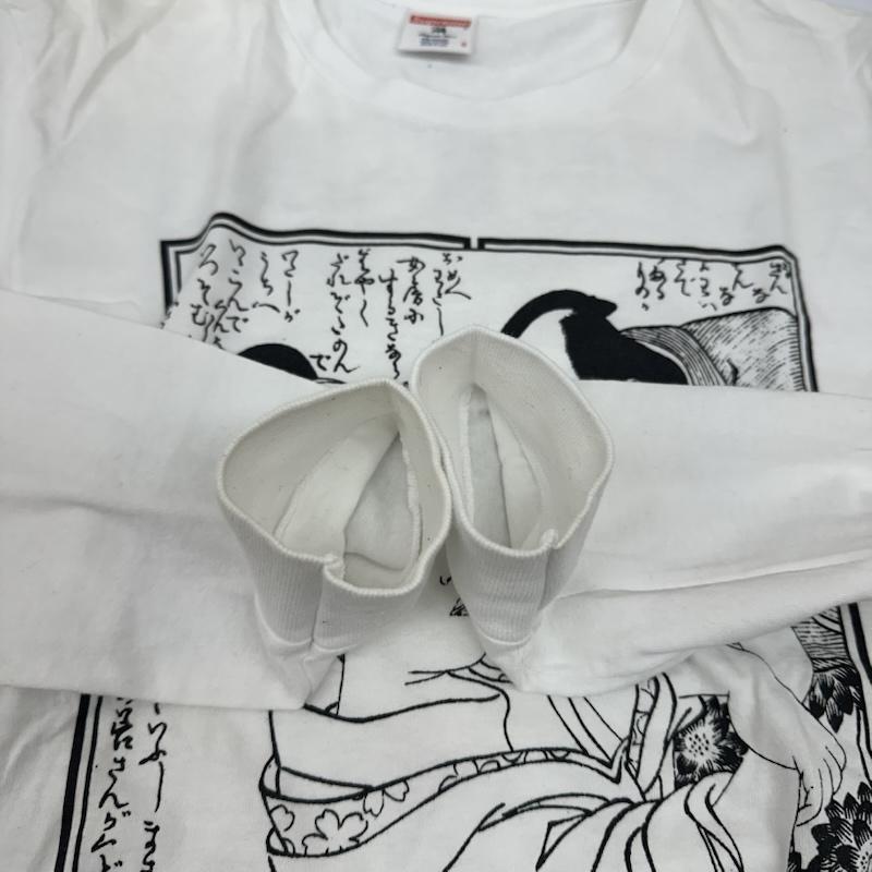 シュプリーム Supreme Tシャツ 長袖 16SS Sasquatchfabrix Shunga L/S Tee 春画 プリント ロング スリーブ Tシャツ ロンT S 白 / ホワイト / white メンズ USED 古着 中古 50165723