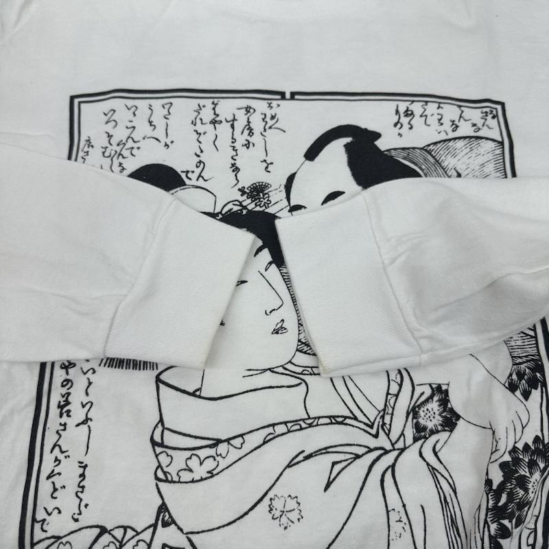 シュプリーム Supreme Tシャツ 長袖 16SS Sasquatchfabrix Shunga L/S Tee 春画 プリント ロング スリーブ Tシャツ ロンT S 白 / ホワイト / white メンズ USED 古着 中古 50165723