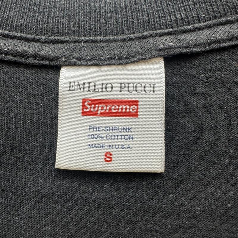 シュプリーム Supreme Tシャツ 半袖 Emilio Pucci Box Logo Tee ロゴ プリント Tシャツ S 黒 / ブラック / black メンズ USED 古着 中古 50165724