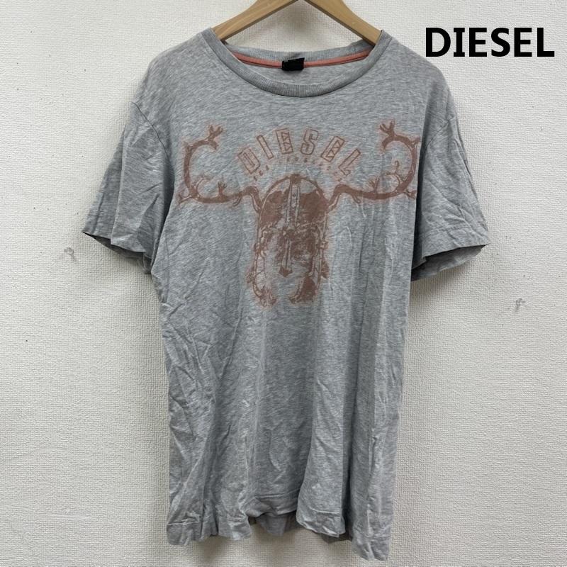 ディーゼル DIESEL Tシャツ 半袖 ヴィンテージ調 グラフィックアート Tシャツ カットソー L 灰 / グレー / gray メンズ USED 古着 中古 50165725