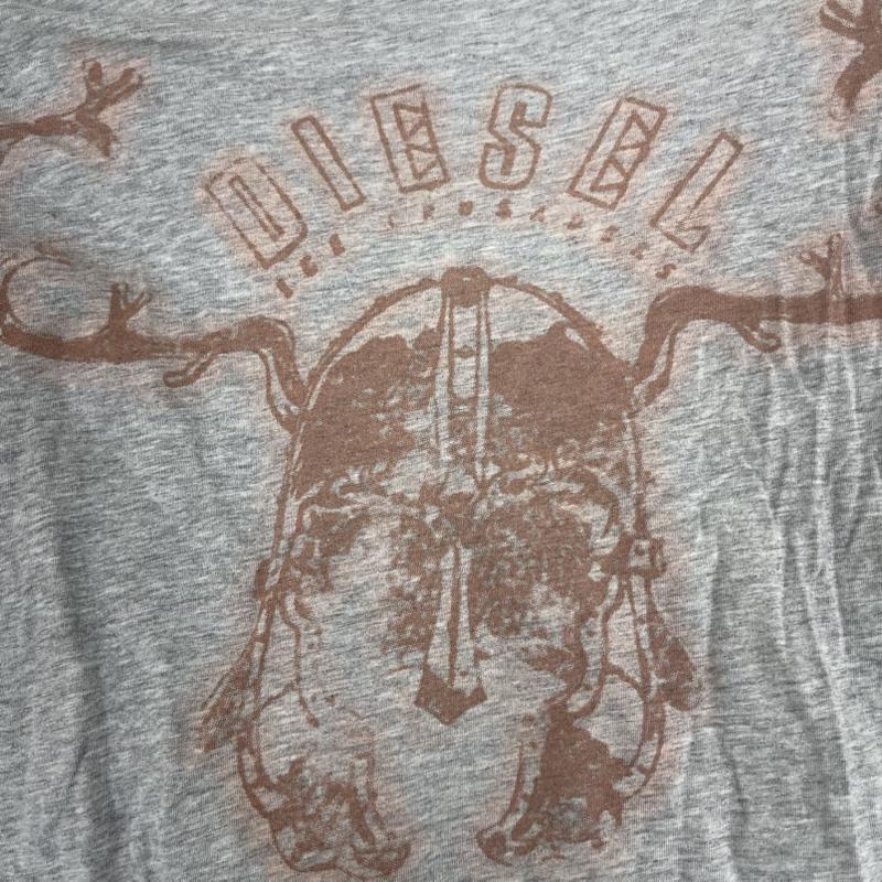 ディーゼル DIESEL Tシャツ 半袖 ヴィンテージ調 グラフィックアート Tシャツ カットソー L 灰 / グレー / gray メンズ USED 古着 中古 50165725