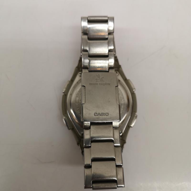 カシオ CASIO 腕時計 アナログ（クォーツ式） WAVE CEPTOR ウェーブセプター マルチバンド6 WVQ-M410 アナログ 電波 ソーラー 腕時計 - 銀 / シルバー / silver color メンズ USED 古着 中古 50165728