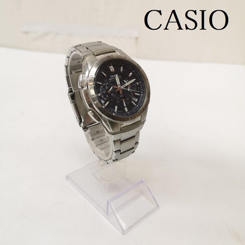 カシオ CASIO 腕時計 アナログ（クォーツ式） WAVE CEPTOR ウェーブセプター マルチバンド6 WVQ-M410 アナログ 電波 ソーラー 腕時計 - 銀 / シルバー / silver color メンズ USED 古着 中古 50165729