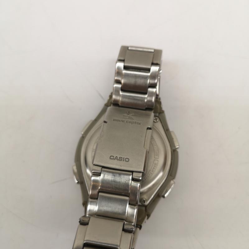 カシオ CASIO 腕時計 アナログ（クォーツ式） WAVE CEPTOR ウェーブセプター マルチバンド6 WVQ-M410 アナログ 電波 ソーラー 腕時計 - 銀 / シルバー / silver color メンズ USED 古着 中古 50165729