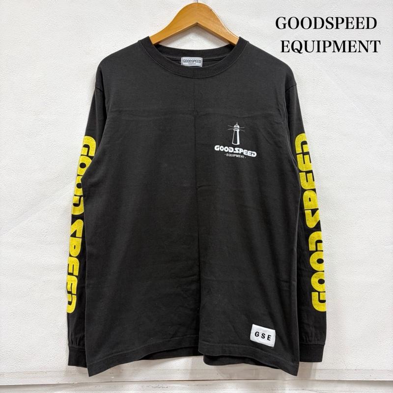 グッドスピード GOOD SPEED Tシャツ 長袖 両面 ロゴ プリント 長袖 Tシャツ ロンT ストリート M ロゴ、文字 X プリント チャコールグレー / チャコールグレー / X 黄 / イエロー / yellow X 白 / ホワイト / white メンズ USED 古着 中古 50165730