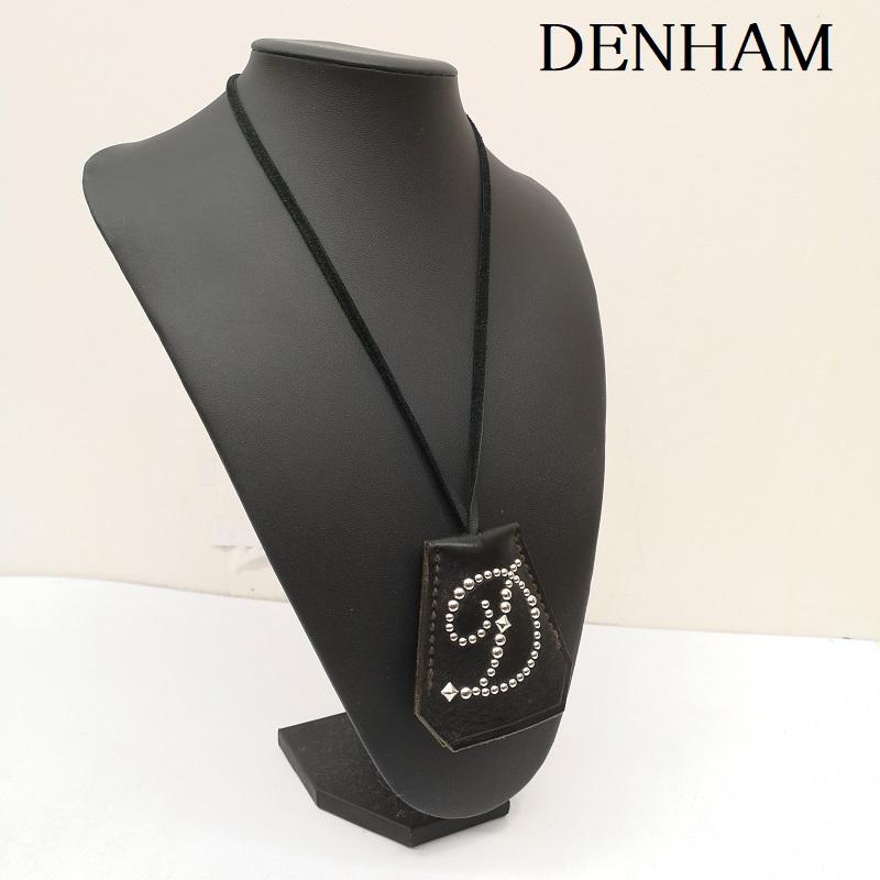 デンハム DENHAM アクセサリー ネックレス、ペンダント スタッズ レザー クロシェット キーケース 黒 / ブラック / black メンズ USED 古着 中古 50165731