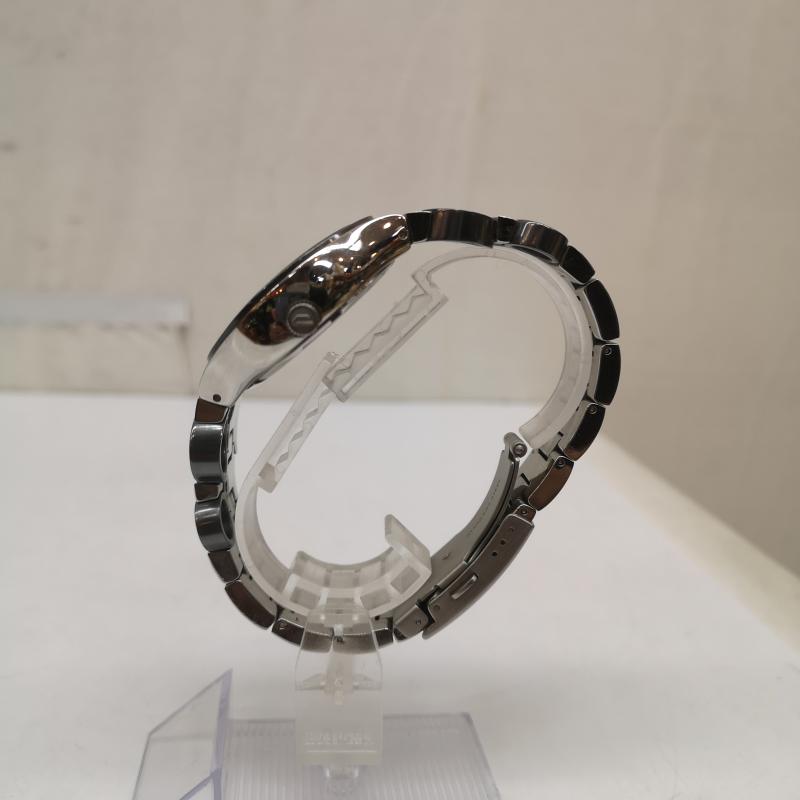 ディーゼル DIESEL 腕時計 アナログ（クォーツ式） 00s DZ-4058 左右非対称 変形デザイン フルステンレス スチール アナログ 腕時計 - 銀 / シルバー / silver color メンズ USED 古着 中古 50165733