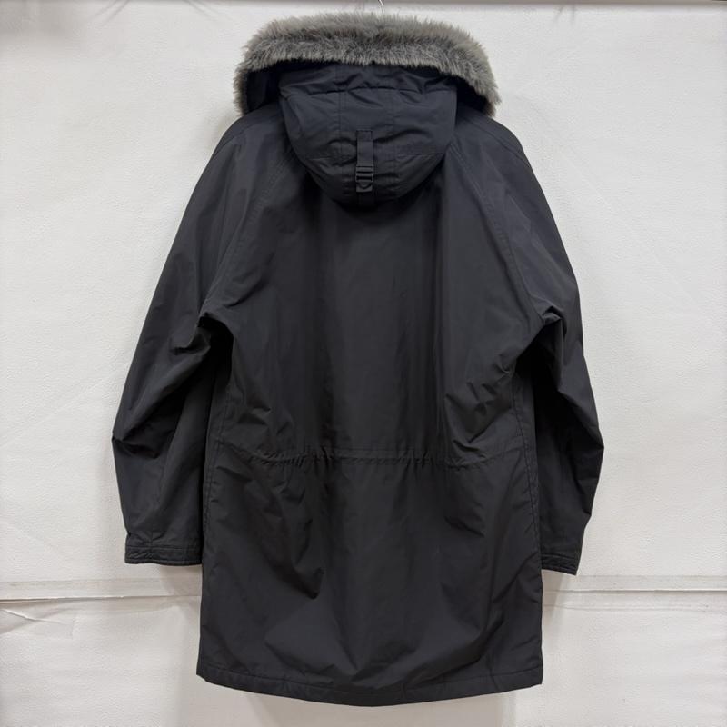 バーバリーブラックレーベル BURBERRY BLACK LABEL コート コート一般 モッズコート ミリタリー フィールドパーカー フライト ジャケット ファー N-3B ノバチェック 内側 キルティング M 無地 X チェック 黒 / ブラック / black メンズ USED 古着 中古 50165736