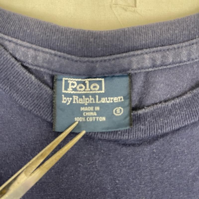 ラルフローレン RALPHLAUREN Tシャツ 半袖 Polo R.L. & Co ロゴ 染み込み プリント Tシャツ カットソー S 紺 / ネイビー / navy メンズ USED 古着 中古 50165741