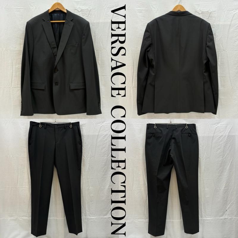 ヴェルサーチ VERSACE スーツ スーツ COLLECTION 00s 2B テーラード ジャケット 裏メデューサ柄 スラックス シングル スーツ セットアップ 54 - メンズ USED 古着 中古 50165742
