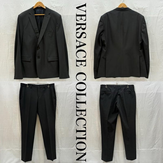 ヴェルサーチ VERSACE スーツ スーツ COLLECTION 00s 2B テーラード ジャケット 裏メデューサ柄 スラックス シングル スーツ セットアップ 54 - メンズ USED 古着 中古 50165742