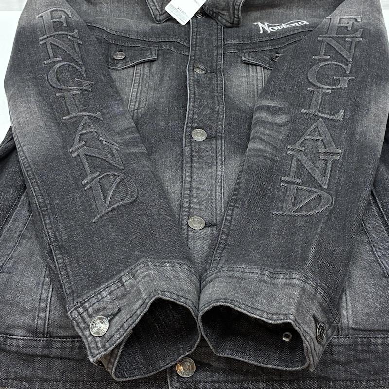 ノートン Norton ジャケット、上着 ジャンパー、ブルゾン エンボスロゴ 刺繍 ウォッシュド ストレッチ デニムジャケット L メンズ USED 古着 中古 50165746