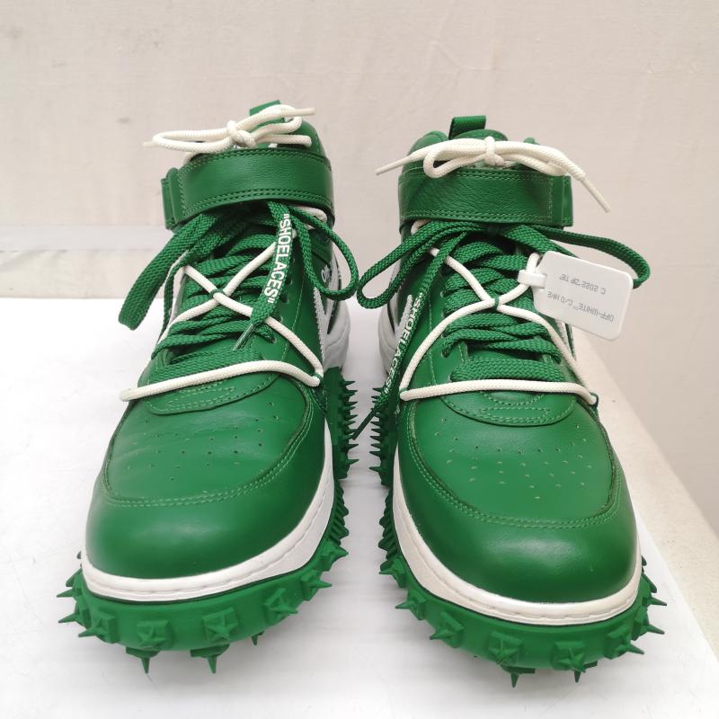 ナイキ NIKE スニーカー スニーカー DR0500-300 OFF-WHITE AIR FORCE 1 MID SP LTHR オフホワイト エアフォース1 ミッド カット スニーカー 28.5cm 緑 / グリーン / green メンズ USED 古着 中古 50165749