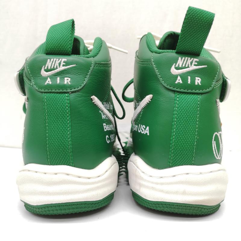 ナイキ NIKE スニーカー スニーカー DR0500-300 OFF-WHITE AIR FORCE 1 MID SP LTHR オフホワイト エアフォース1 ミッド カット スニーカー 28.5cm 緑 / グリーン / green メンズ USED 古着 中古 50165749