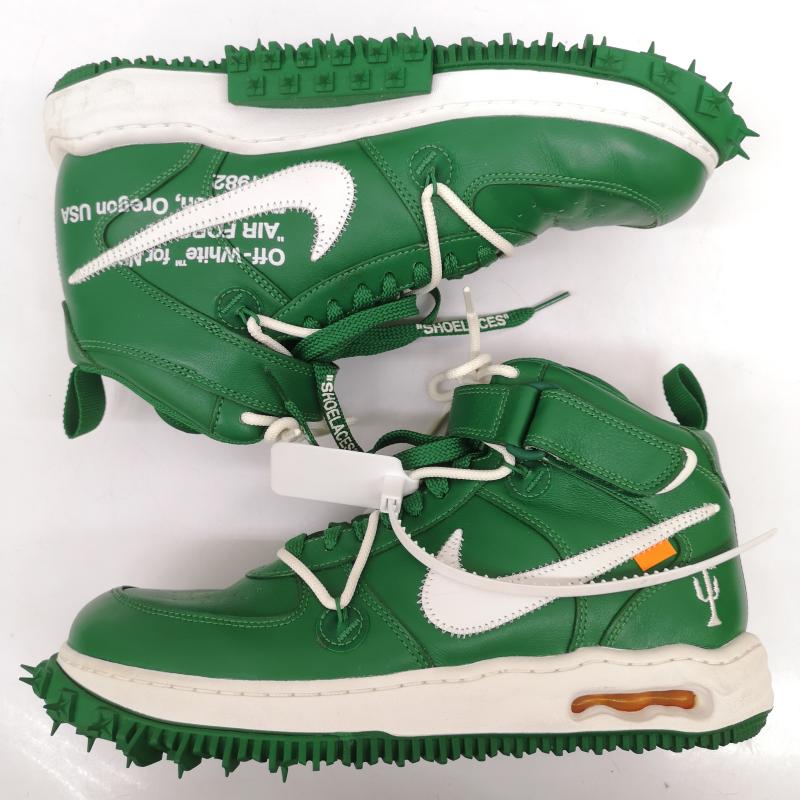 ナイキ NIKE スニーカー スニーカー DR0500-300 OFF-WHITE AIR FORCE 1 MID SP LTHR オフホワイト エアフォース1 ミッド カット スニーカー 28.5cm 緑 / グリーン / green メンズ USED 古着 中古 50165749