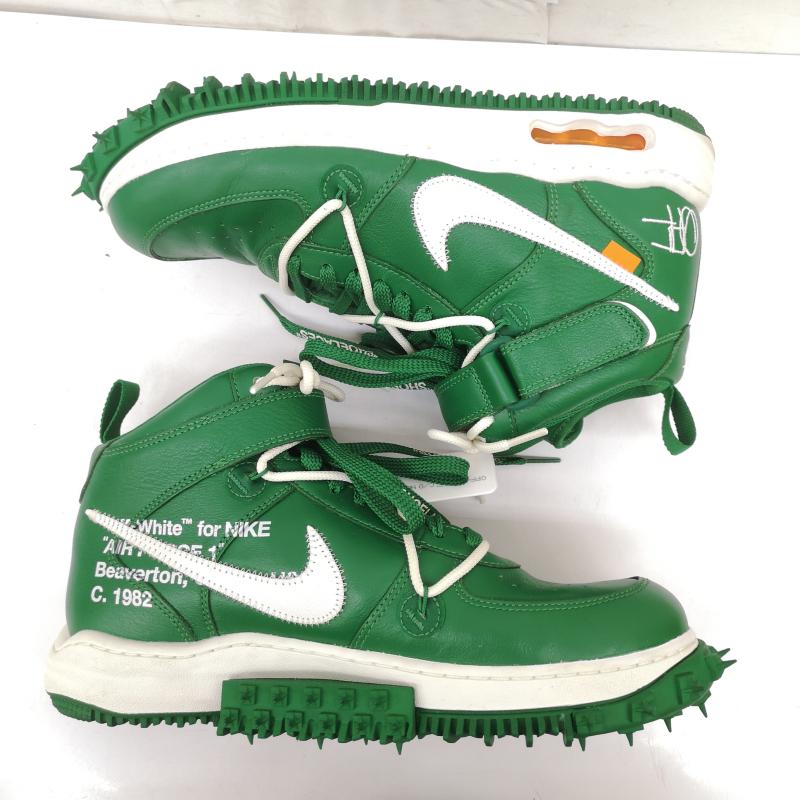 ナイキ NIKE スニーカー スニーカー DR0500-300 OFF-WHITE AIR FORCE 1 MID SP LTHR オフホワイト エアフォース1 ミッド カット スニーカー 28.5cm 緑 / グリーン / green メンズ USED 古着 中古 50165749