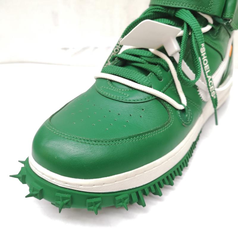 ナイキ NIKE スニーカー スニーカー DR0500-300 OFF-WHITE AIR FORCE 1 MID SP LTHR オフホワイト エアフォース1 ミッド カット スニーカー 28.5cm 緑 / グリーン / green メンズ USED 古着 中古 50165749