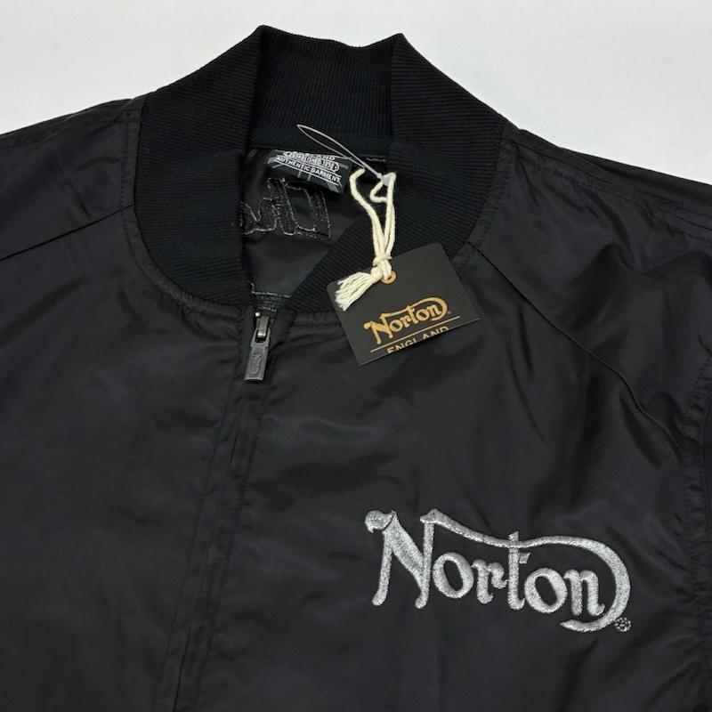 ノートン Norton ジャケット、上着 ジャンパー、ブルゾン 刺繍 ロゴ ナイロン ジップアップ ブルゾン MA-1 タイプ L メンズ USED 古着 中古 50165753