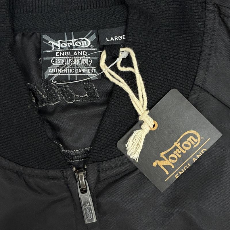 ノートン Norton ジャケット、上着 ジャンパー、ブルゾン 刺繍 ロゴ ナイロン ジップアップ ブルゾン MA-1 タイプ L メンズ USED 古着 中古 50165753