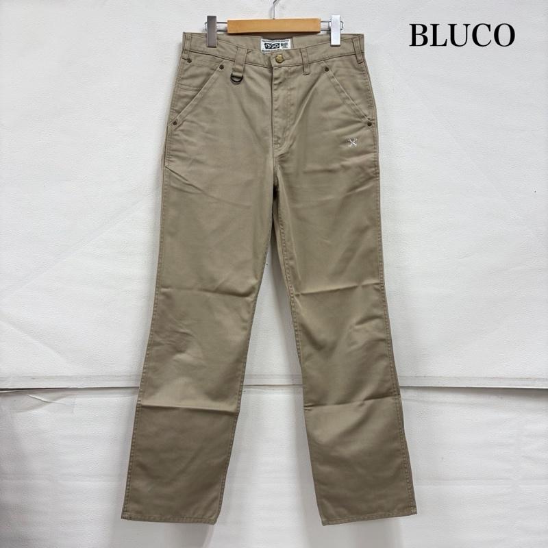 ブルコワークガーメント BLUCO WORK GARMENT パンツ ワークパンツ、ペインターパンツ ワークパンツ チノパン ジッパーフライ ロゴ 刺繍 Ｄカン ストレート S ワンポイント X ロゴ、文字 X 刺繍 ベージュ / ベージュ / beige メンズ USED 古着 中古 50165755