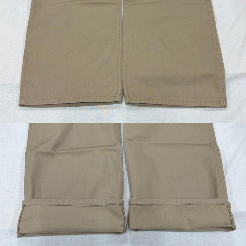 ブルコワークガーメント BLUCO WORK GARMENT パンツ ワークパンツ、ペインターパンツ ワークパンツ チノパン ジッパーフライ ロゴ 刺繍 Ｄカン ストレート S ワンポイント X ロゴ、文字 X 刺繍 ベージュ / ベージュ / beige メンズ USED 古着 中古 50165755