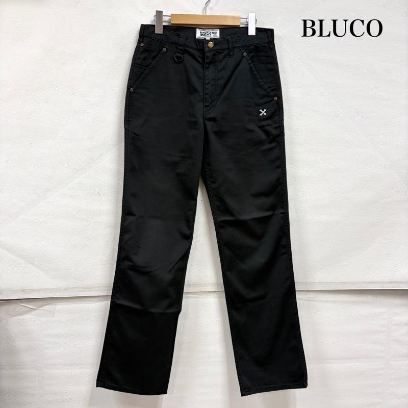 ブルコワークガーメント BLUCO WORK GARMENT パンツ ワークパンツ、ペインターパンツ ワークパンツ チノパン ジッパーフライ ロゴ 刺繍 Ｄカン ストレート S ワンポイント X ロゴ、文字 X 刺繍 黒 / ブラック / black メンズ USED 古着 中古 50165757