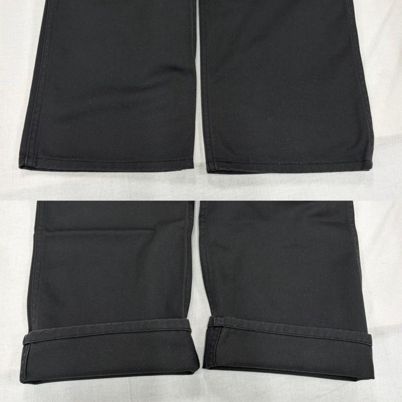 ブルコワークガーメント BLUCO WORK GARMENT パンツ ワークパンツ、ペインターパンツ ワークパンツ チノパン ジッパーフライ ロゴ 刺繍 Ｄカン ストレート S ワンポイント X ロゴ、文字 X 刺繍 黒 / ブラック / black メンズ USED 古着 中古 50165757