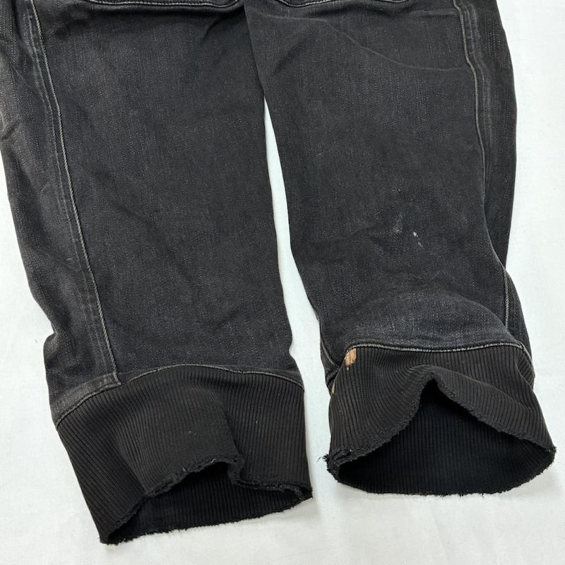 ジースターロゥ G-STAR RAW パンツ デニム、ジーンズ Air Defence Zip 3D Sport Tapered Black Denim Jogger Pants テーパード ジョガー デニムパンツ L メンズ USED 古着 中古 50165761