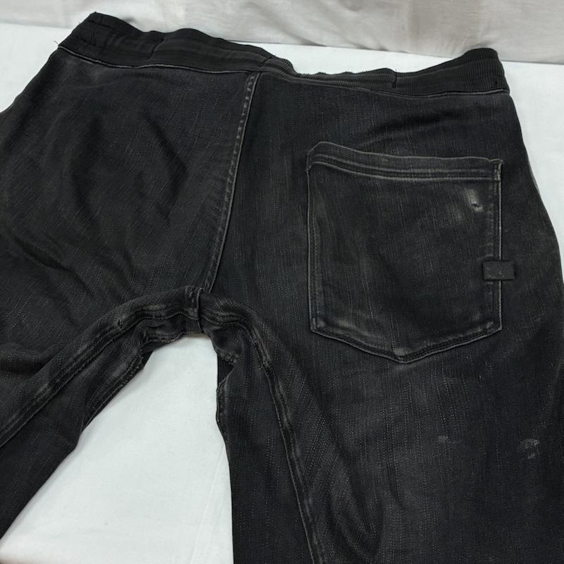 ジースターロゥ G-STAR RAW パンツ デニム、ジーンズ Air Defence Zip 3D Sport Tapered Black Denim Jogger Pants テーパード ジョガー デニムパンツ L メンズ USED 古着 中古 50165761