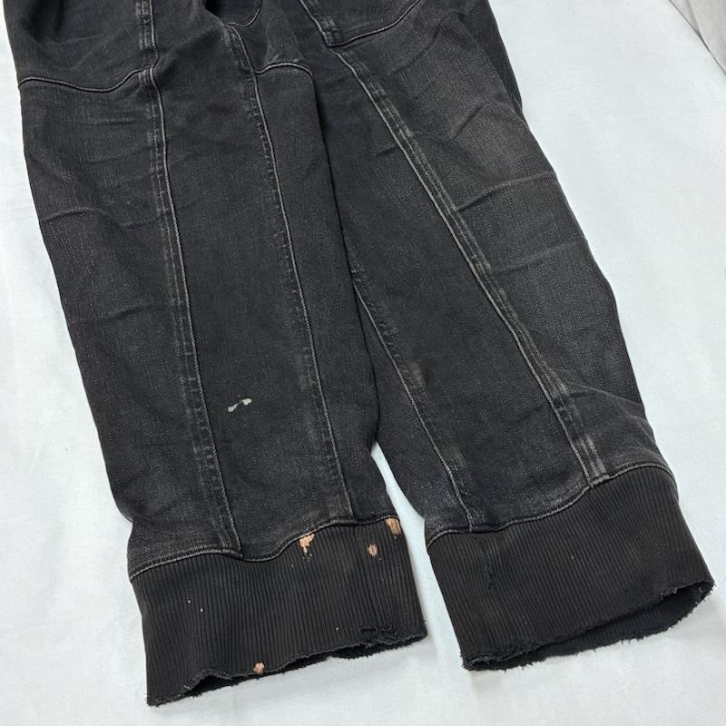 ジースターロゥ G-STAR RAW パンツ デニム、ジーンズ Air Defence Zip 3D Sport Tapered Black Denim Jogger Pants テーパード ジョガー デニムパンツ L メンズ USED 古着 中古 50165761