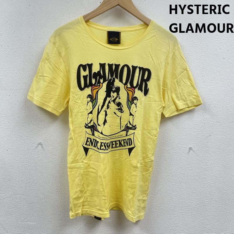 ヒステリックグラマー HYSTERIC GLAMOUR Tシャツ 半袖 Endless Weekend ヒスガール グラフィック プリント Tシャツ S 黄 / イエロー / yellow メンズ USED 古着 中古 50165767
