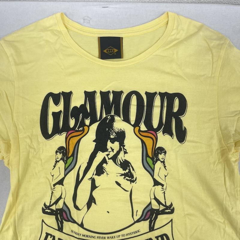 ヒステリックグラマー HYSTERIC GLAMOUR Tシャツ 半袖 Endless Weekend ヒスガール グラフィック プリント Tシャツ S 黄 / イエロー / yellow メンズ USED 古着 中古 50165767