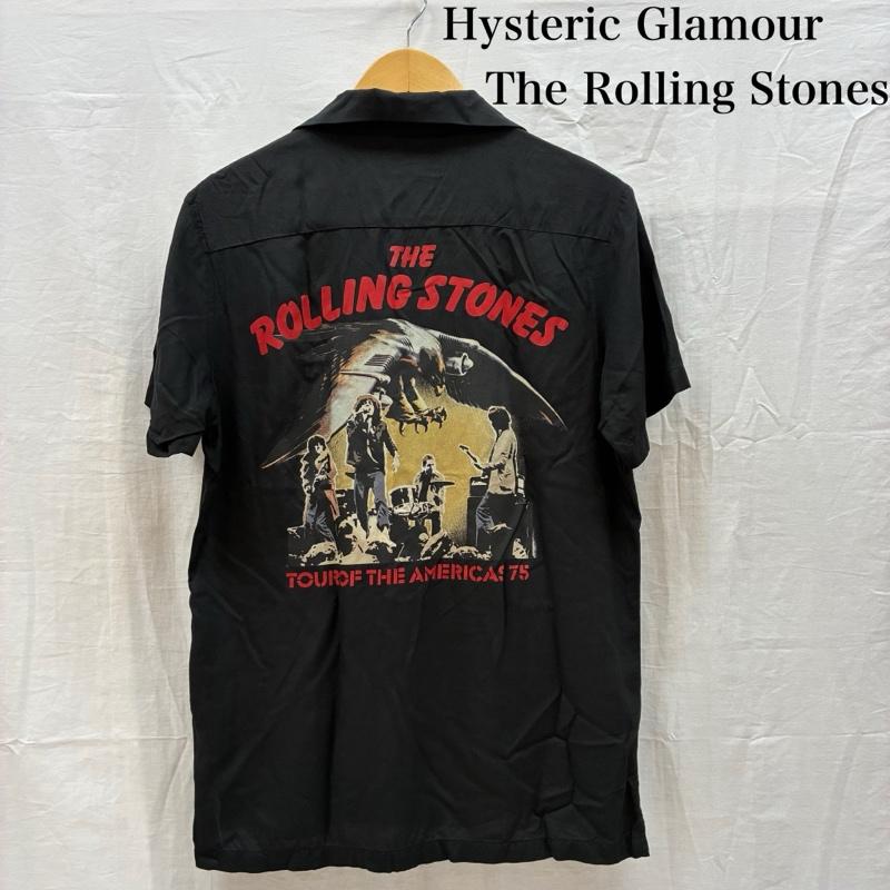 ヒステリックグラマー HYSTERIC GLAMOUR シャツ、ブラウス 半袖 14ss THE ROLLING STONES ローリングストーンズ 0242AH05 レーヨン オープンカラー シャツ S メンズ USED 古着 中古 50165768