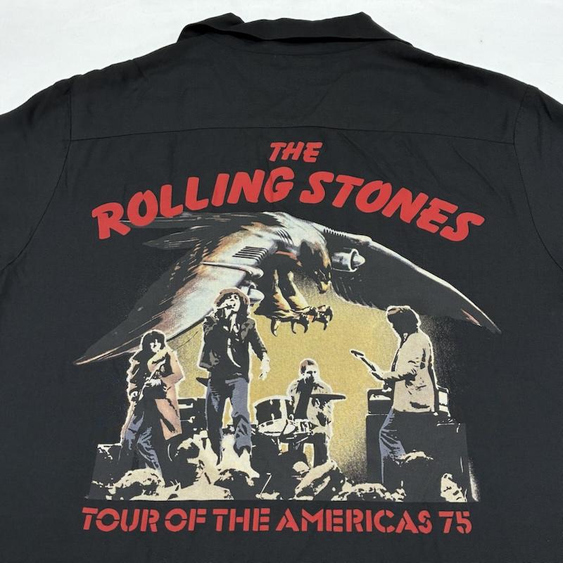 ヒステリックグラマー HYSTERIC GLAMOUR シャツ、ブラウス 半袖 14ss THE ROLLING STONES ローリングストーンズ 0242AH05 レーヨン オープンカラー シャツ S メンズ USED 古着 中古 50165768