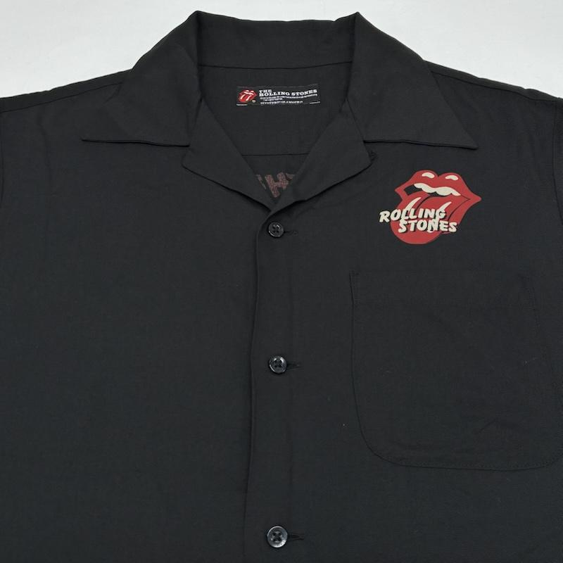 ヒステリックグラマー HYSTERIC GLAMOUR シャツ、ブラウス 半袖 14ss THE ROLLING STONES ローリングストーンズ 0242AH05 レーヨン オープンカラー シャツ S メンズ USED 古着 中古 50165768