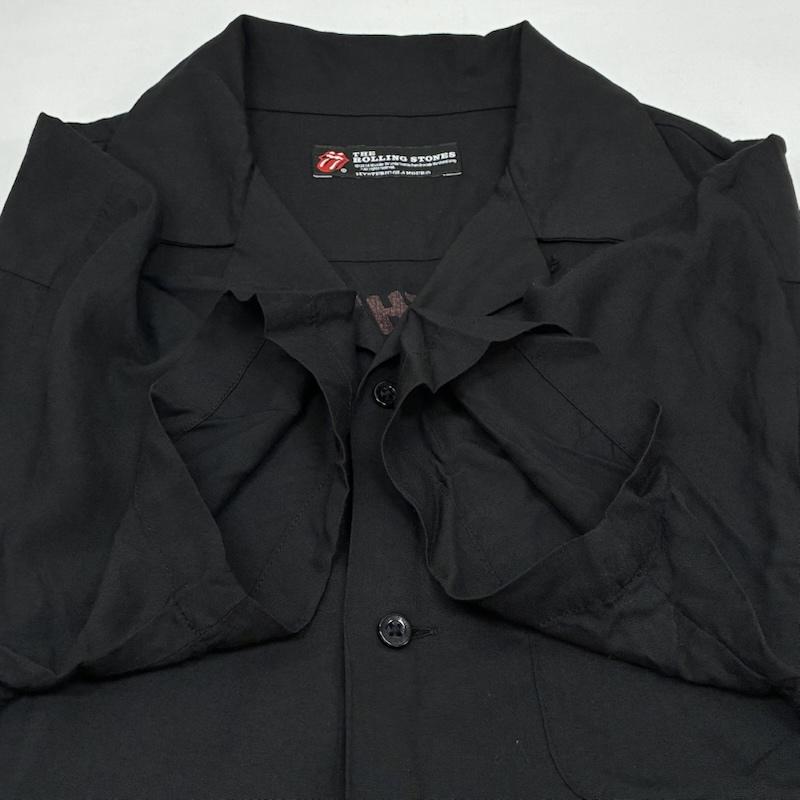 ヒステリックグラマー HYSTERIC GLAMOUR シャツ、ブラウス 半袖 14ss THE ROLLING STONES ローリングストーンズ 0242AH05 レーヨン オープンカラー シャツ S メンズ USED 古着 中古 50165768